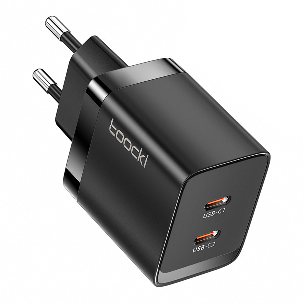TOOCKI P047AB10A2C0 PD 47W GaN Wall Charger Dual Type-C Fast Charging Power Adapter TOOCKI P047AB10A2C0 PD 47W GaN Wall Charger Dual Type-C Fast Charging Power Adapter